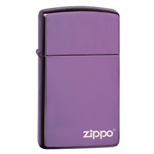 #28124ZL Slim® High Polish Purple Zippo Logo