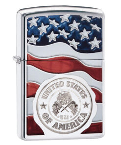 #29395 American Stamp on Flag